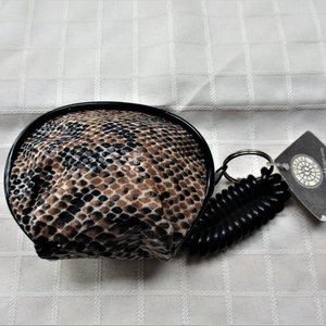 Vintage TRI-COASTAL DESIGN Change Purse Snake Pattern NWT Vintage